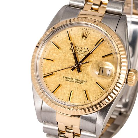 rolex datejust automatic gents bi metal watch model no 16013|Rolex Datejust 36 16013 .